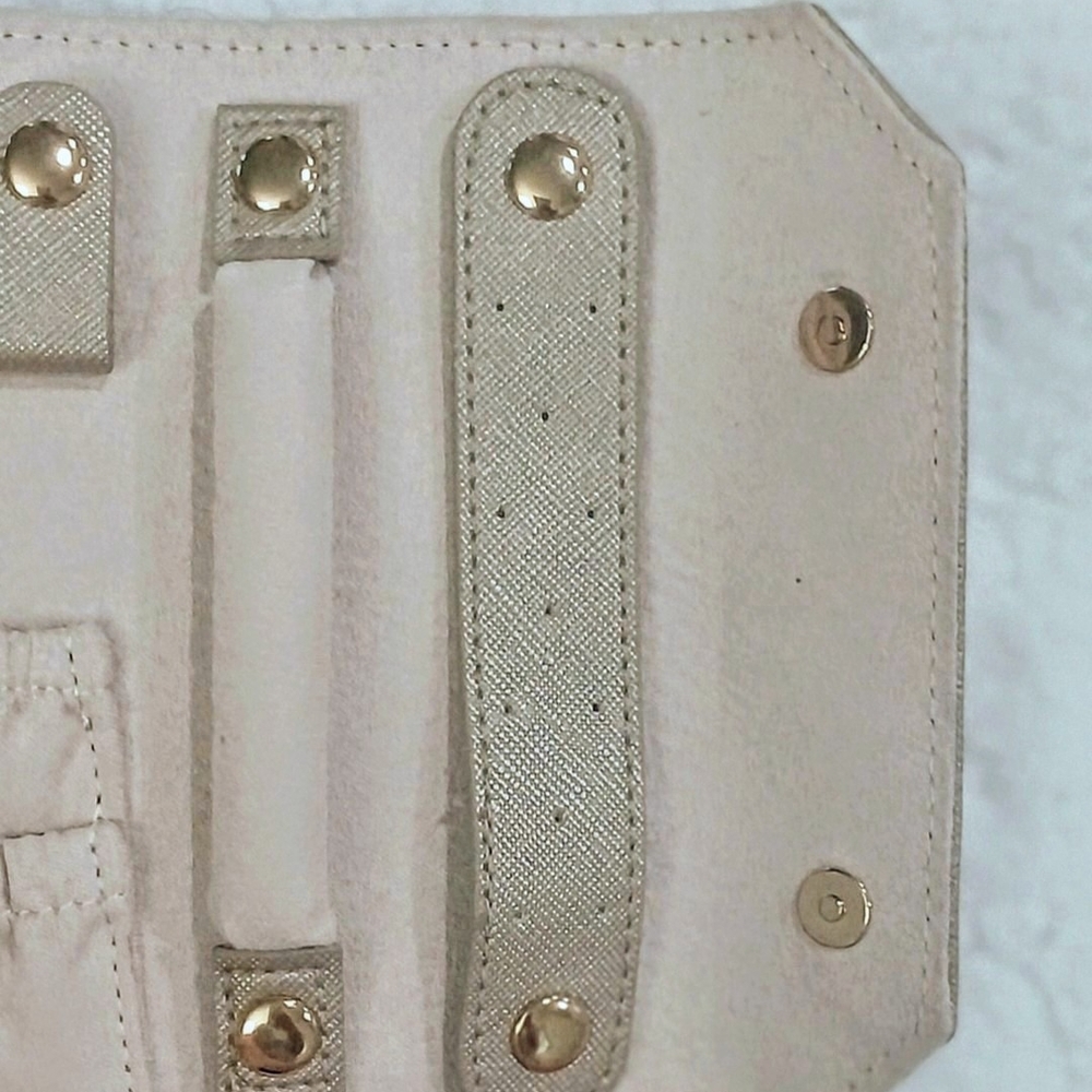 Palmer Travel Jewelry Roll, Organizer In Light Gold. NWOT. - Picture 8 of 10